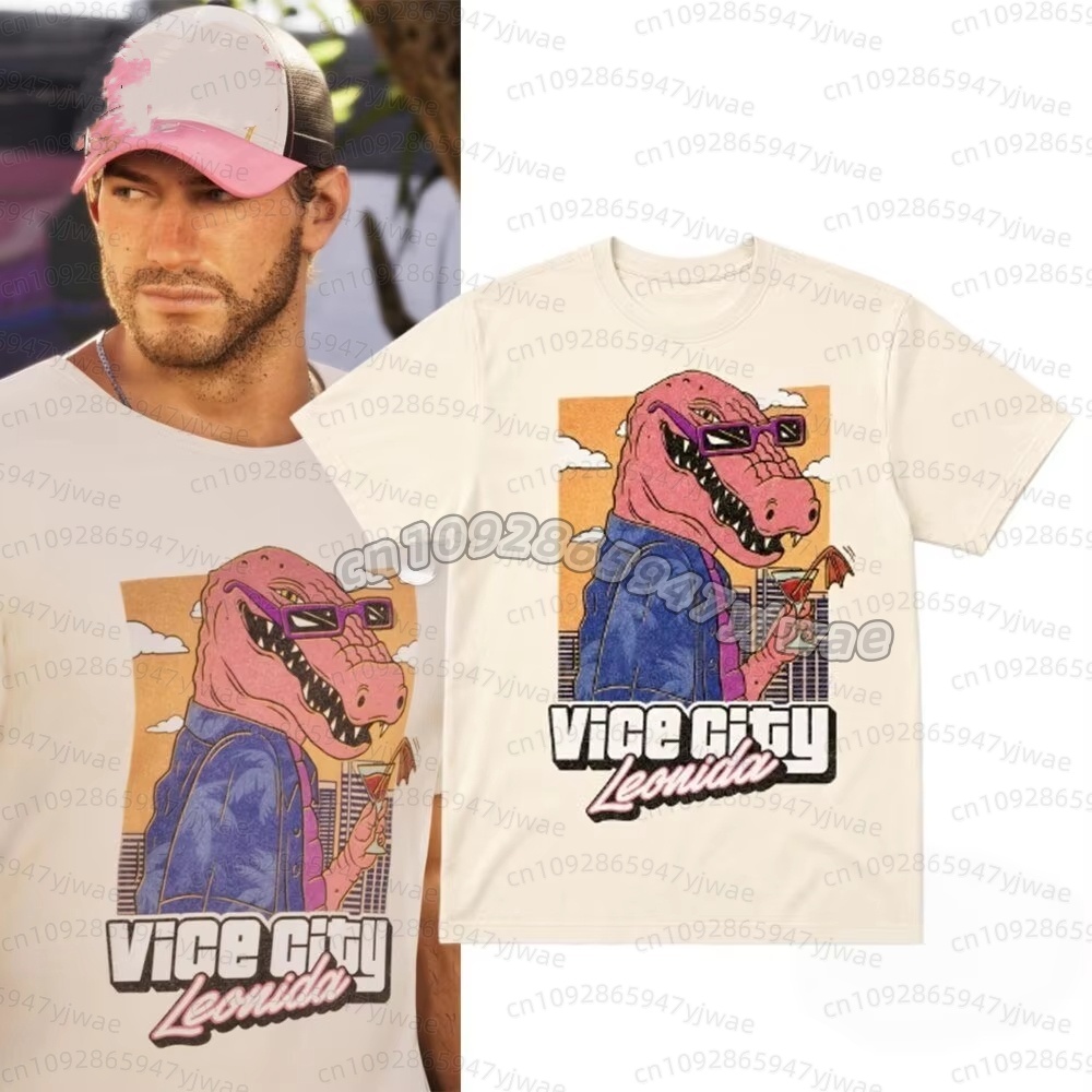 Anime Themed Merchandise - T-shirt Jason Vice City Leonida imprimé
