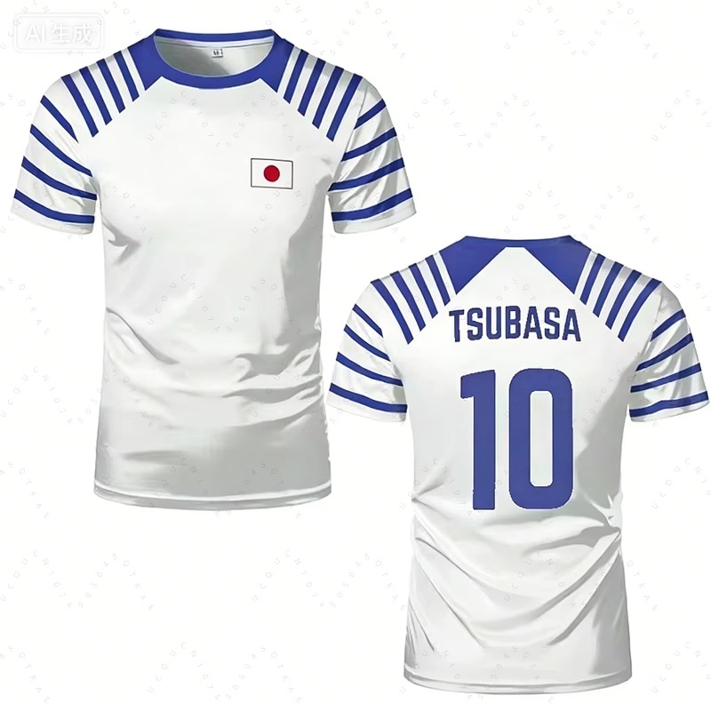 Anime Themed Merchandise - T-shirt Captain Tsubasa Anime 2026 tendance