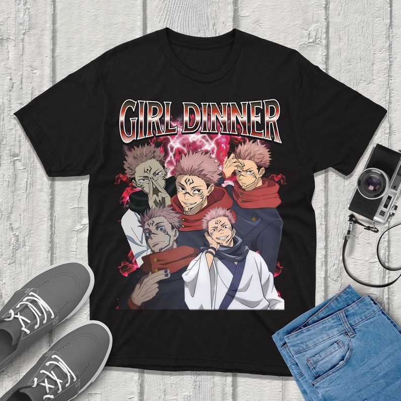 Jjk Anime Merchandise - Sukuna Jujutsu-Kaisen T-Shirt Streetwear Vêtements de
