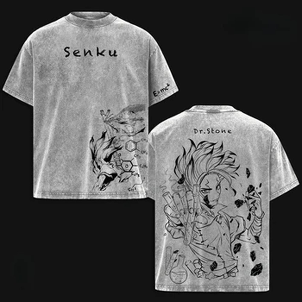 Anime Themed Merchandise - T-shirt Ishigami Senkuu Dr.STONE imprimé Anime